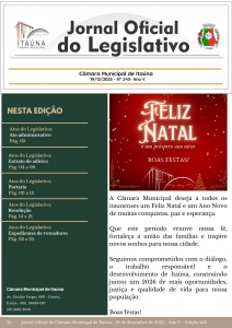 Jornal Oficial da Câmara - 243ª Edição