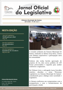 Jornal Oficial da Câmara - 239ª Edição