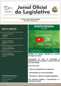 Jornal Oficial da Câmara - 238ª Edição