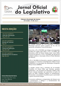 Jornal Oficial da Câmara - 235ª Edição