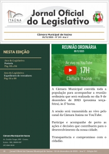 Jornal Oficial da Câmara - 241ª Edição
