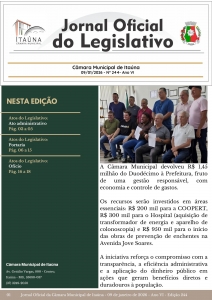 Jornal Oficial da Câmara - 244ª Edição