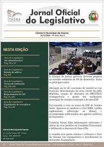 Jornal Oficial da Câmara - 242ª Edição